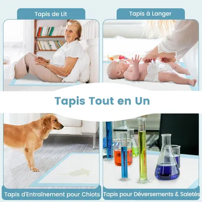 Giantex Alese Jetable Chien Séchage Rapide, Anti-Fuite,Tapis Éducateur
