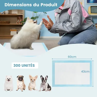 Giantex Alese Jetable Chien Séchage Rapide, Anti-Fuite,Tapis Éducateur