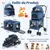 Giantex Poussette Pliable à 2 Niveaux pour Chien Chat 2 Sacs Giantex Poussette Pliable à 2 Niveaux pour Chien Chat 2 Sacs