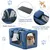 Giantex Poussette Pliable à 2 Niveaux pour Chien Chat 2 Sacs Giantex Poussette Pliable à 2 Niveaux pour Chien Chat 2 Sacs