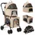 Giantex Poussette Pliable à 2 Niveaux pour Chien Chat 2 Sacs