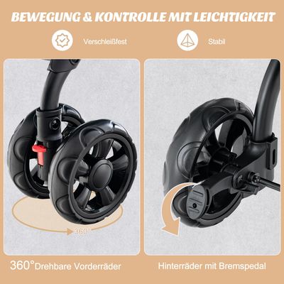 Giantex Zweistöckiger Klappbarer Tiertransportwagen Mit 2 Taschen