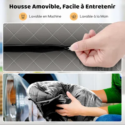 Lit orthopédique en mousse pour chien GIANTEX avec fond antidérapant