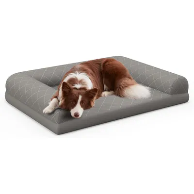 Lit orthopédique en mousse pour chien Giantex avec fond antidérapant