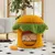 Giantex Hamburger Kratzbaum Mit Gepolsterter Liegefläche Und Hängematte Giantex Hamburger Kratzbaum Mit Gepolsterter Liegefläche Und Hängematte