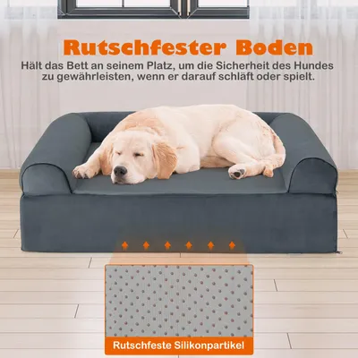 Giantex Großes Orthopädisches Hundebett Mit Abnehmbarem Bezug Giantex Großes Orthopädisches Hundebett Mit Abnehmbarem Bezug