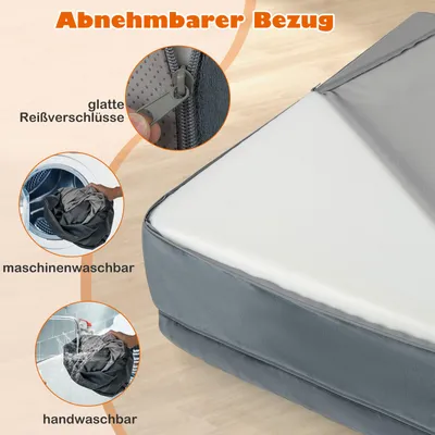 Giantex Großes Orthopädisches Hundebett Mit Abnehmbarem Bezug Giantex Großes Orthopädisches Hundebett Mit Abnehmbarem Bezug