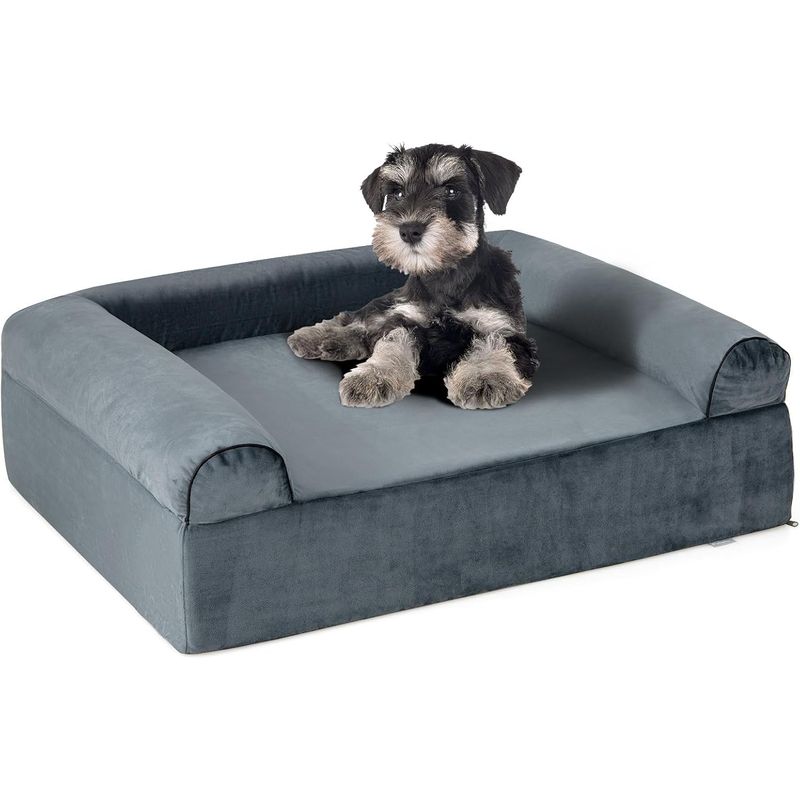 Giantex Großes Orthopädisches Hundebett Mit Abnehmbarem Bezug