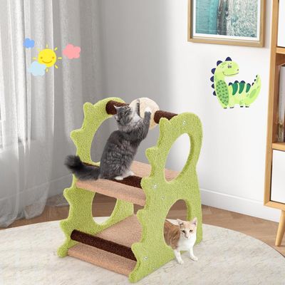 Arbre à chat Giantex avec poteaux en sisal, échelle et balle suspendue