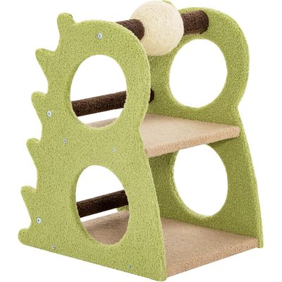 Arbre à chat Giantex avec poteaux en sisal, échelle et balle suspendue