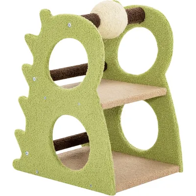 Arbre à chat Giantex avec poteaux en sisal, échelle et balle suspendue