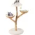 Giantex Arbre a Chat Bois massif, 2 paniers en rotin, boule suspendue Giantex Arbre a Chat Bois massif, 2 paniers en rotin, boule suspendue
