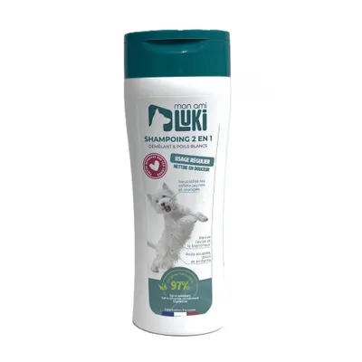 Mon Ami Luki - Shampoing 2 en 1 chiens spécial poils Mon Ami Luki - Shampoing 2 en 1 chiens spécial poils
