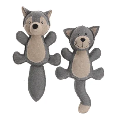 Mon Ami Luki - Jouet textile forme chat et renard