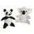 Mon Ami Luki - Jouet textile koala et panda Mon Ami Luki - Jouet textile koala et panda