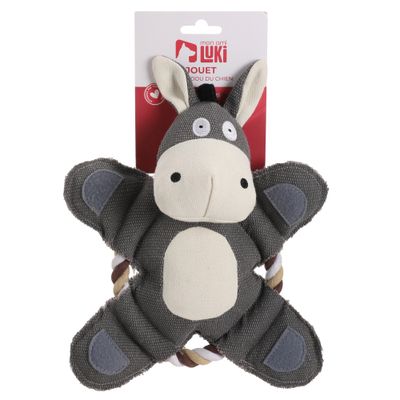 Mon Ami Luki - Jouet peluche avec corde forme lapin ou ours
