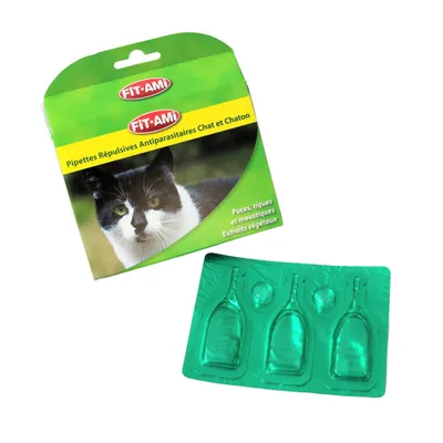 Mon Ami Luki - Pipette insectifuge chat x3