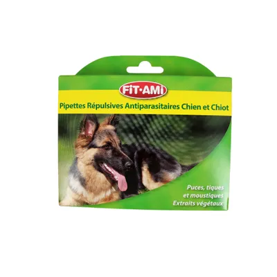 Pipette insectifuge chien x3