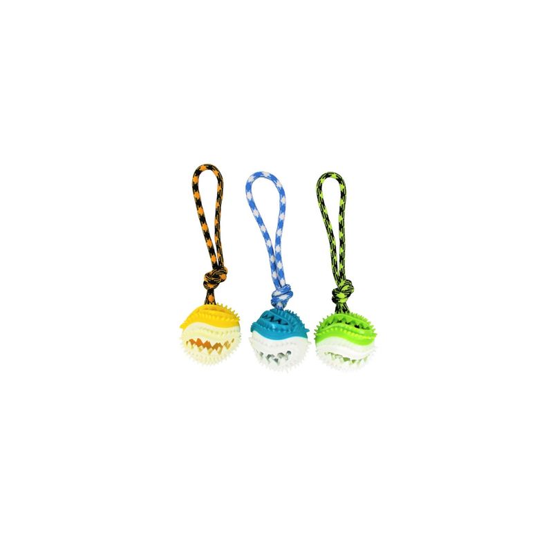 Mon Ami Luki - Jouet balle résistant et corde