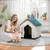 Giantex Niche pour Chien Extérieur 67×52×60CM,Porte Grillagée,Toit Incliné