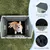 Giantex Niche pour Chien Extérieur,Porte,3 Fenêtres,Toit Incliné