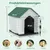 Giantex Wetterfeste Hundehütte Mit Gittertür Erhöhtem Boden Und Belüftung Giantex Wetterfeste Hundehütte Mit Gittertür Erhöhtem Boden Und Belüftung