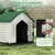 Giantex Niche pour Chien Extérieur 67×52×60CM,Porte Grillagée,Toit Incliné