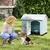 Giantex Niche pour Chien Extérieur,Porte,3 Fenêtres,Toit Incliné