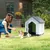 Giantex Niche pour Chien Extérieur 67×52×60CM,Porte Grillagée,Toit Incliné