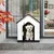 Giantex Niche pour Chien Extérieur 67×52×60CM,Porte Grillagée,Toit Incliné