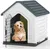 Giantex Niche pour Chien Extérieur 67×52×60CM,Porte Grillagée,Toit Incliné