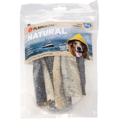 Friandises Nature Peau de saumon long 50 g pour chien