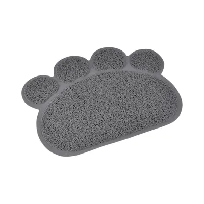 Tapis de litière en forme de patte - Gris anthracite