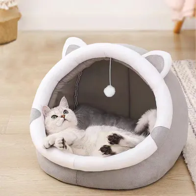 UAMLY Niche pour chat avec coussin amovible