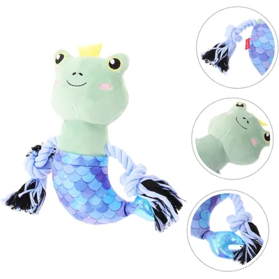 KPYTE Jouet de dentition pour chien en forme de grenouille