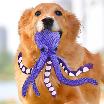 KPYTE Jouet à mâcher pour chien en forme de pieuvre