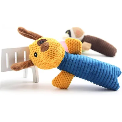 KPYTE Jouet sonore en peluche pour chien
