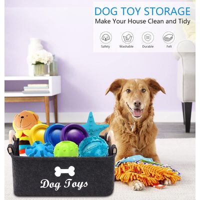 Panier de rangement pour jouets pour chien