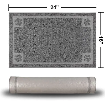 Tapis d'alimentation antidérapant pour animaux de compagnie