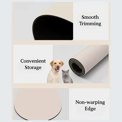 Tapis d'alimentation pour chat de dessin animé