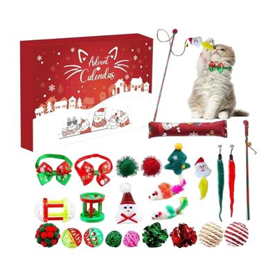 KPYTE Boîte aveugle de compte à rebours de chat de Noël
