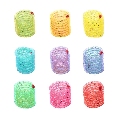UAMLY Jouet à ressort hélicoïdal coloré pour chat (couleur aléatoire)