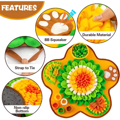 Tapis à renifler multifonctionnel pour chiens