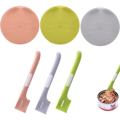 KPYTE Cuchara para tapa de comida para mascotas