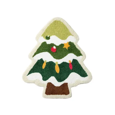 KPYTE Tapis pour animaux de compagnie en forme d'arbre de Noël