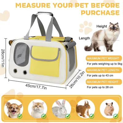 KPYTE Sac à main pliable pour chat