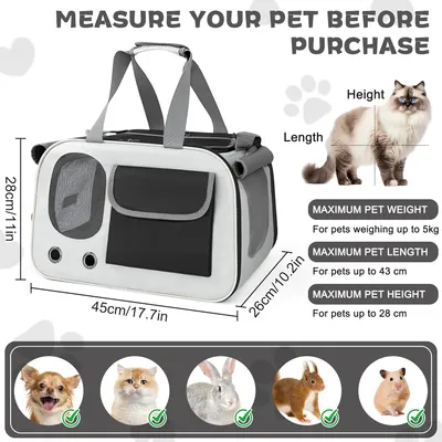 KPYTE Sac à main pliable pour chat