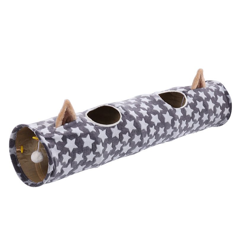 Jouet tubulaire en peluche pour animaux de compagnie, Étoile