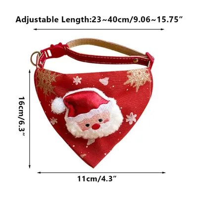 KPYTE Bandana de Noël pour chat et chien