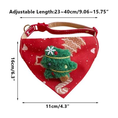 KPYTE Bandana de Noël pour chat et chien